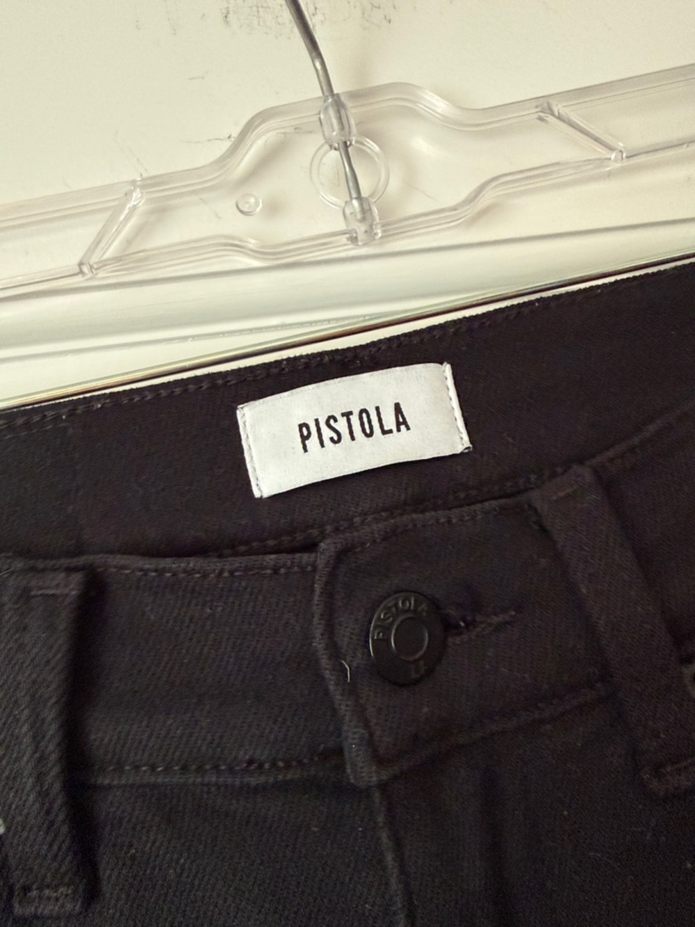 Pistola Teagan High Rise Vented Slim Straight Jeans Black Size 25 - Picture 6 of 8